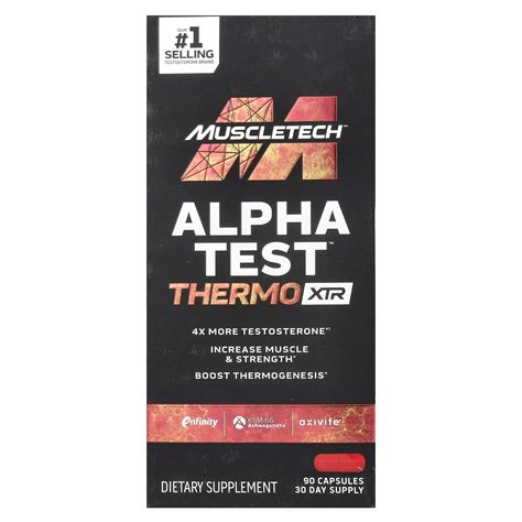 MuscleTech Alpha Test Thermo XTR 90 Capsules Walmart