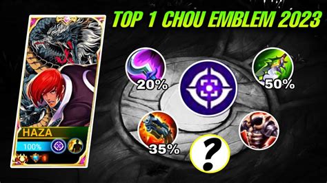 Chou Top Global Emblem Set And Build Chou New Meta Gameplay