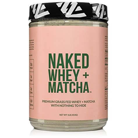 Naked Whey Matcha Protein 1LB All Natural Grass Fed Whey Protein