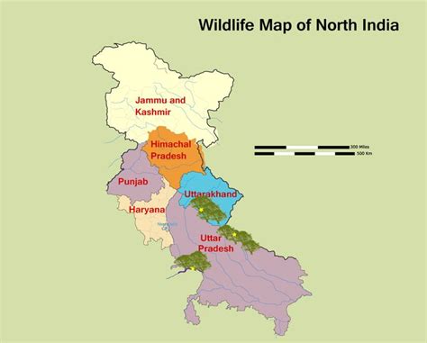 Map of North India