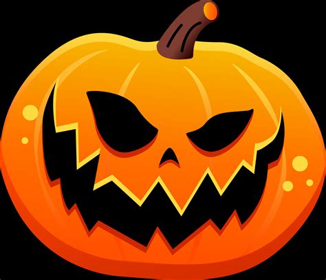 Scary Halloween Pumpkin Clipart 28122628 Vector Art at Vecteezy