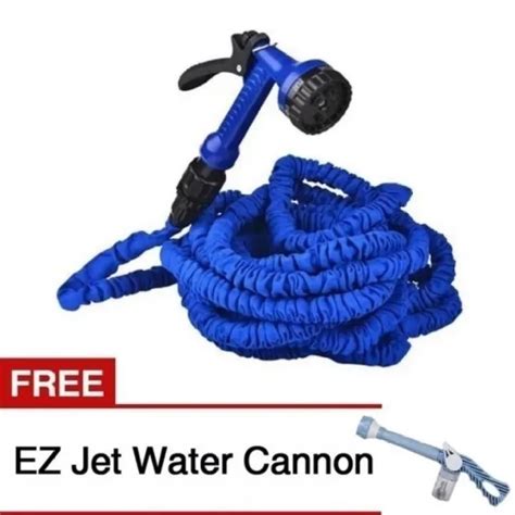 Epic Expandable Garden Hose Ft Blue With Ez Jet Water Cannon