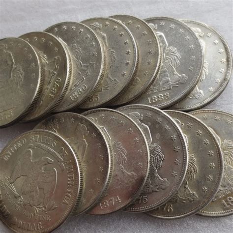 Aliexpress.com : Buy US Coins A Set Of 1873 1885 13pcs Trade Dollar ...