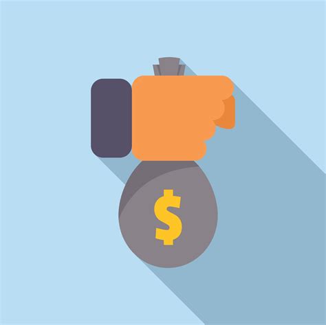 Money Bag Compensation Icon Flat Vector Work Benefit 21412064 Vector Art At Vecteezy