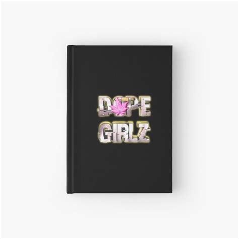 Dope Girlz Elegant Gold D Metallic Text With Pink Cannabis Leaf