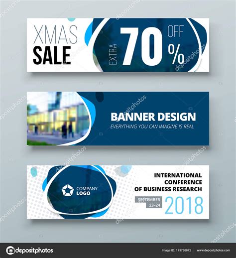 Horizontal banner template — Stock Vector © GreatBergens #173788672