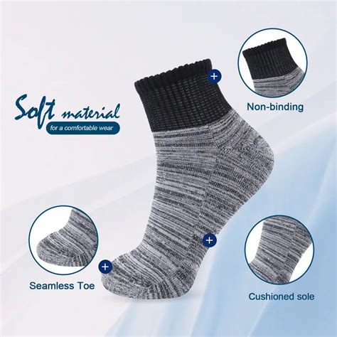 Diabetic Socks Women Men Super Soft Thin Bamboo Viscose Temu