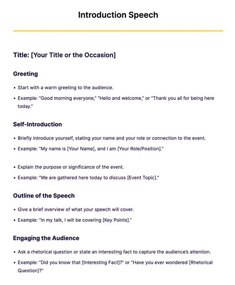 Introduction Speech - 39+ Examples, Format, How to Write, PDF