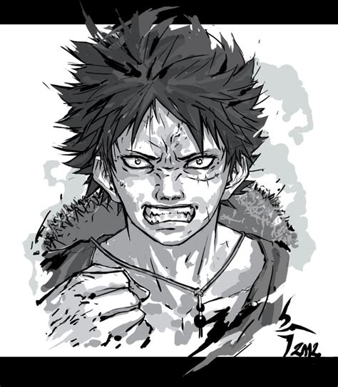 Angry angry angry Luffy by Shiroho-Art on DeviantArt