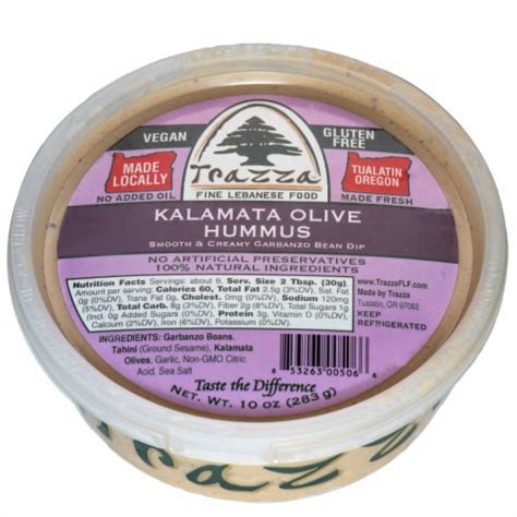 Trazza Kalamata Olive Hummus 10 Oz 10 Oz Ralphs