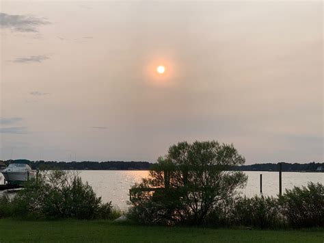 Hazy Sky In Hampton Roads Due To Smoke From Wildfires On West Coast