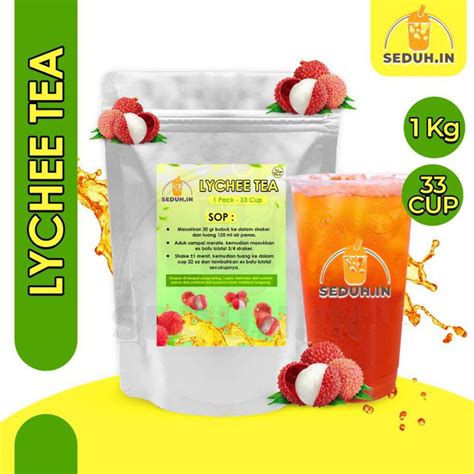 Jual Lychee Tea Kg Bubuk Minuman Premium Leci Shopee Indonesia