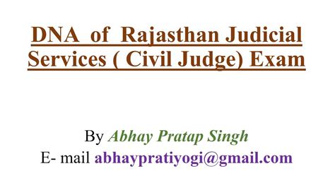 How To Crack Rajasthan Judicial Services Exam RJS In First Attempt