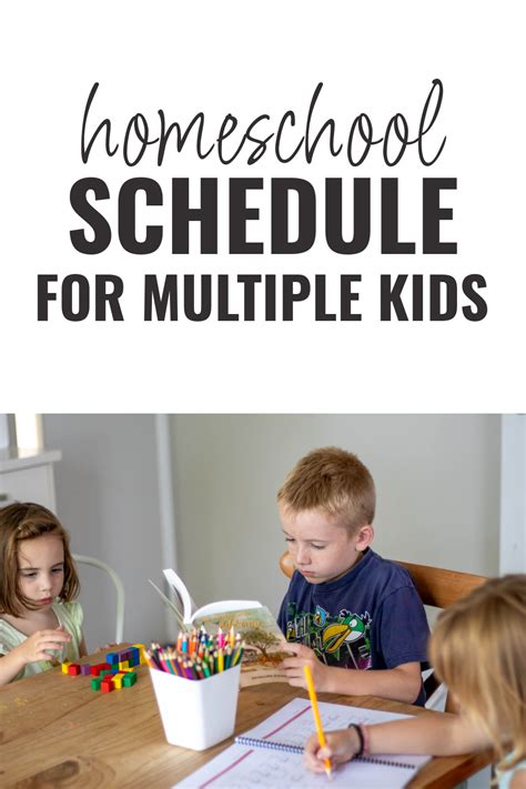 Homeschool Schedule for 3 Kids That Doesn't Take All Day!