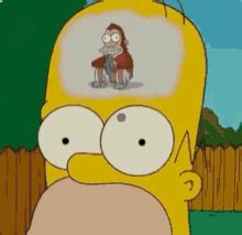 Homer Simpson Monkey Brain Gif GIFs | Tenor