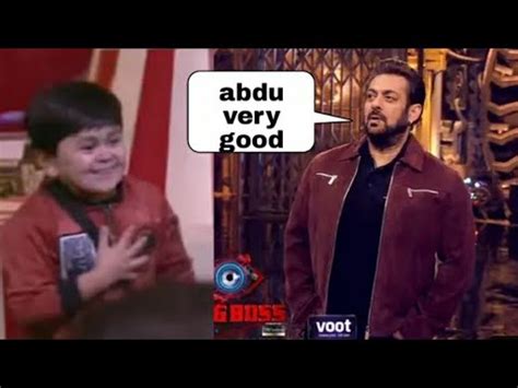 Big Boss 16 Live Feed Salman Khan Ne Ki Abdu Ki Tarif Abdu Ne Kiya