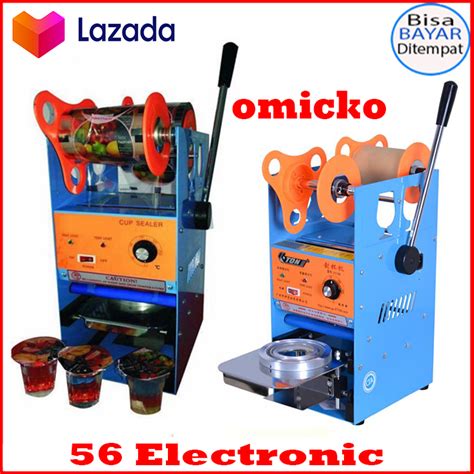 Omicko Sealing Machine Mesin Cup Sealer Press Gelas Plastik Minuman