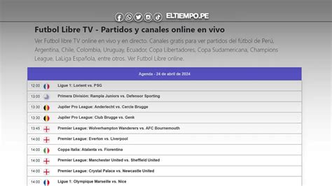 Fútbol Libre TV EN VIVO Cómo ver partidos online GRATIS por internet