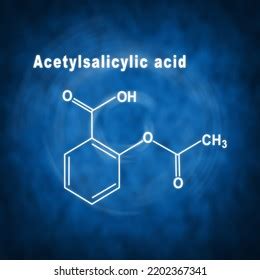 Strukturelle Chemische Formel Der Acetylsalicyls Ure Aspirin Molek L