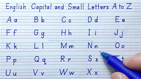 Abcd How To Write English Capital And Small Letters A To Z A To Z