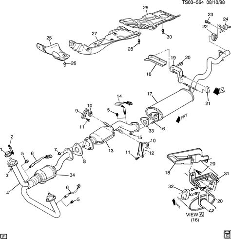 Chevy Trailblazer Exhaust Diagram Exhaust Trailblazer Envoy