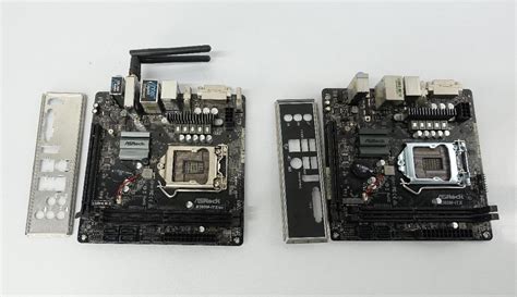 【傷や汚れあり】【ジャンク扱い】マザーボード 2台set Asrock B360m Itxb360m Itxacmini Itx