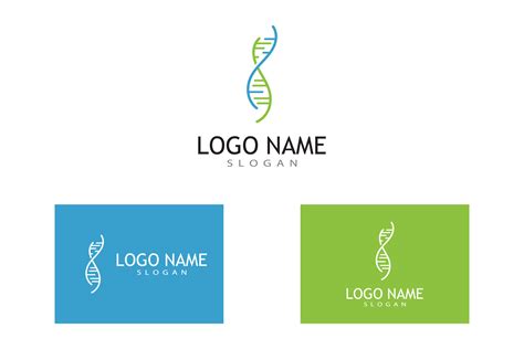 DNA Gene Logo Template Vector Graphic by Redgraphic · Creative Fabrica