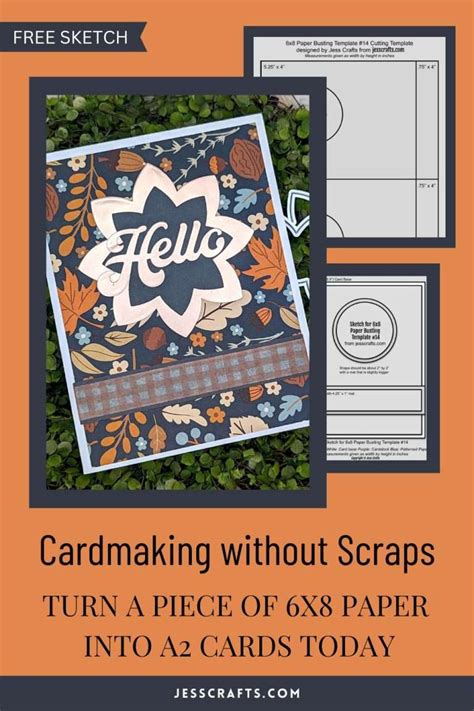 6x8 Paper Busting Template 14 Featuring Scrapbook Jess Crafts