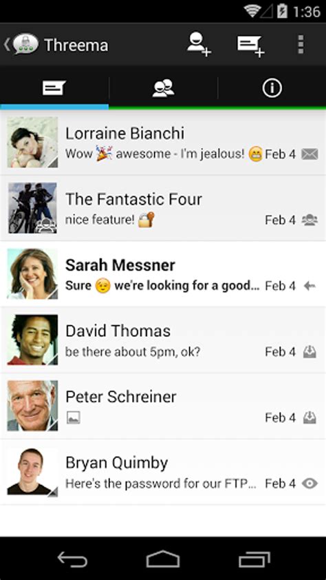 Threema. Secure and private Messenger para Android - Descargar