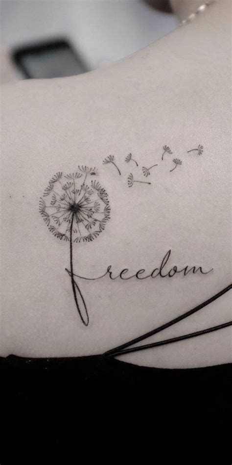 30 Beautiful Flower Tattoo Ideas Blowing Dandelion Freedom I Take