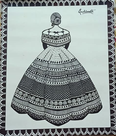 Mandal Art #10 (Size A5) - International Indian Folk Art Gallery