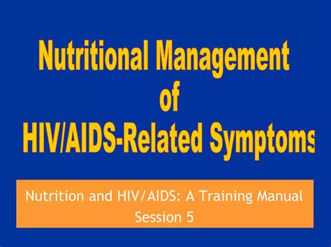 Nutrition And Hiv Aids Ppt