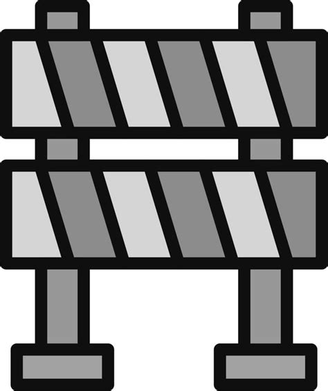 Traffic Barrier Vector Icon 20014927 Vector Art At Vecteezy