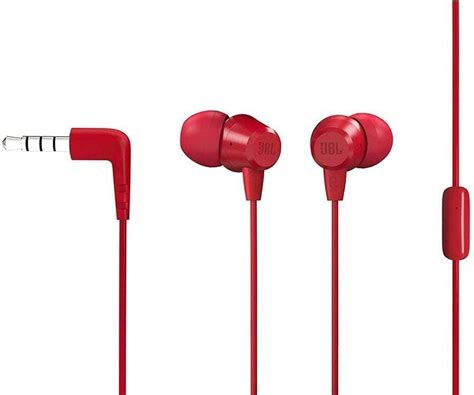 Наушники JBL C50HI RED, внутриканальные - купить на сайте JBL Russia