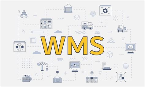 Premium Vector Wms Warehouse Management Concept With Icon Set With