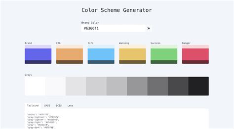 Color Scheme Generator | Tailkits