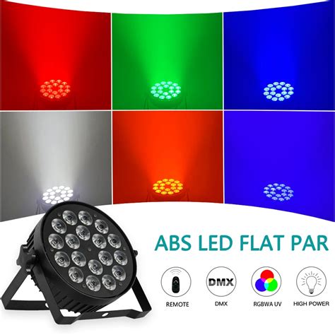 Luz Par Plana Led X W X W Rgbwa Uv Rgbw En En Luz