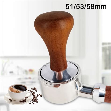 Tamper Caf Expresso Avec Manche En Bois Marteau Poudre