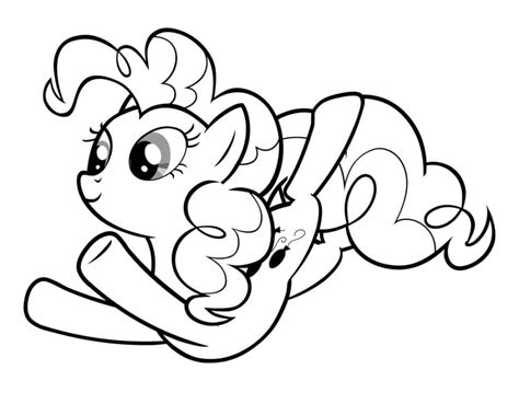 Pony Pinkie Pie Coloring Page Free Printable Coloring Pages For Kids