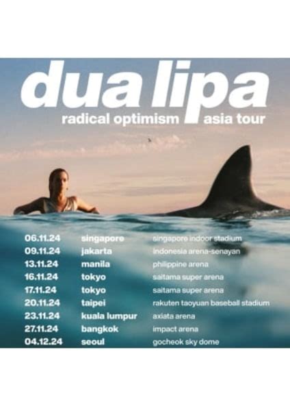 Dua Lipa Radical Optimism Tour In Tokyo Concert