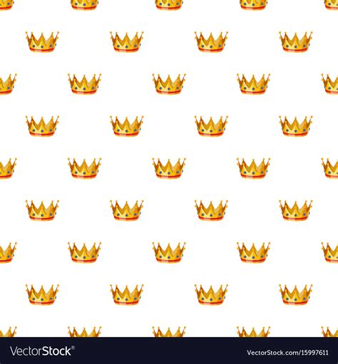 Gold crown pattern Royalty Free Vector Image - VectorStock