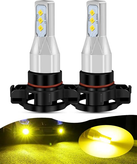 Psx W Led Fog Light Bulbs Lumens K Yellow Pcs