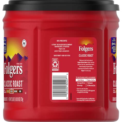 Folgers Coffee Nutrition Facts Label Besto Blog