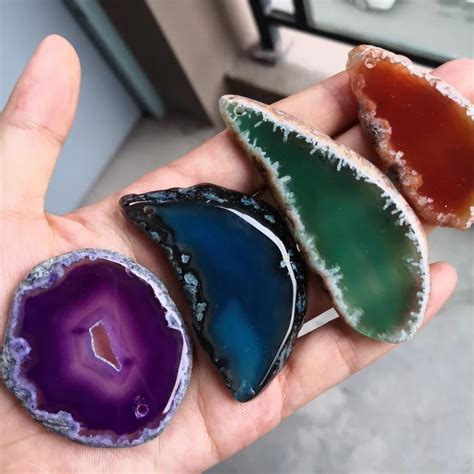 Home Decoration Agate Minerals Geode Jewelry Agates Stones 50 80mm