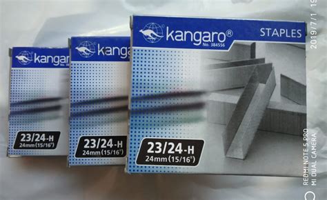 Kangaro Silver Stapler Pin 23 24 H Finish Type Fresh Size 24mm