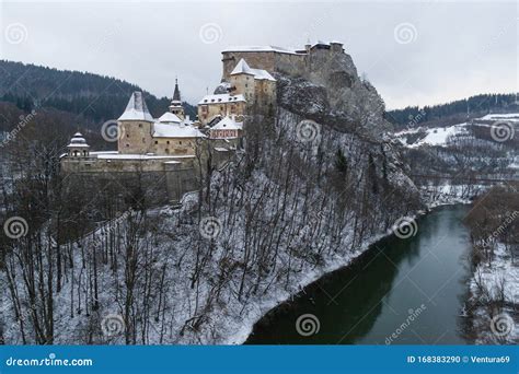 Aerial View of Orava Castle in Winter, Slovakia Stock Photo - Image of heritage, landmark: 168383290