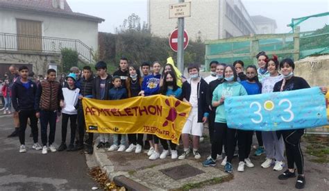 Les Coll Giens Ont Couru Pour Le T L Thon Saint Florentin