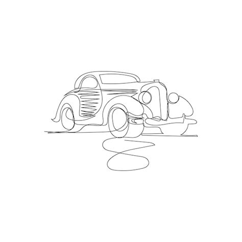 Premium Vector Car One Line Art Vector Design