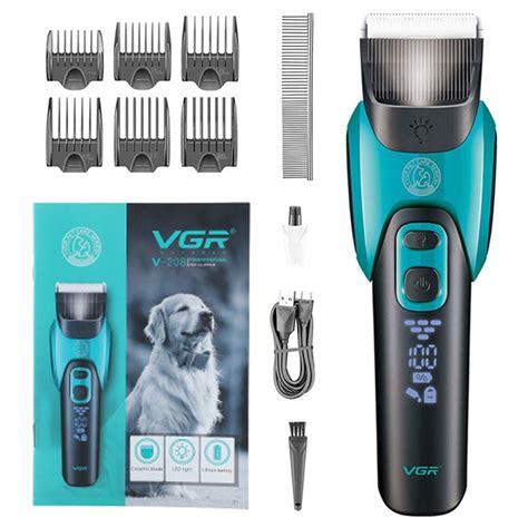 VGR V 208 Professional Pet Barber Electric Hair Clipper Red Alexnld