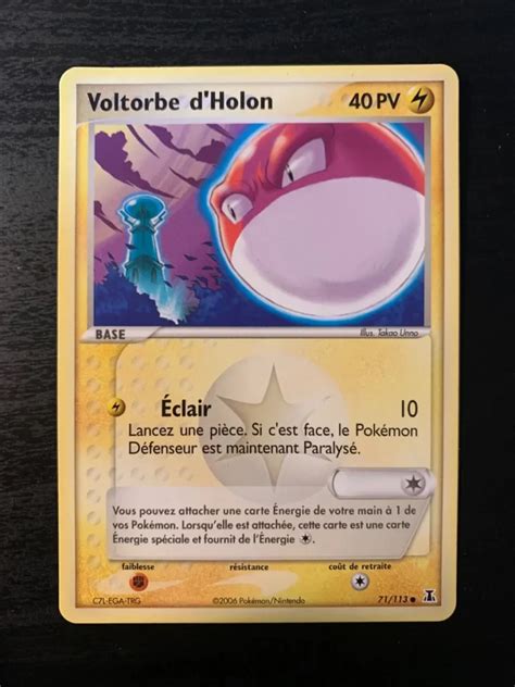 Voltorbe d Holon 71 113 EX Espèces Delta carte Pokemon